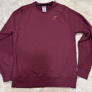 Gymshark Burgundy Crewneck Top